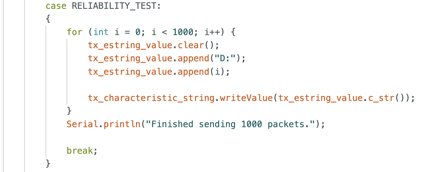 Reliability Test Code