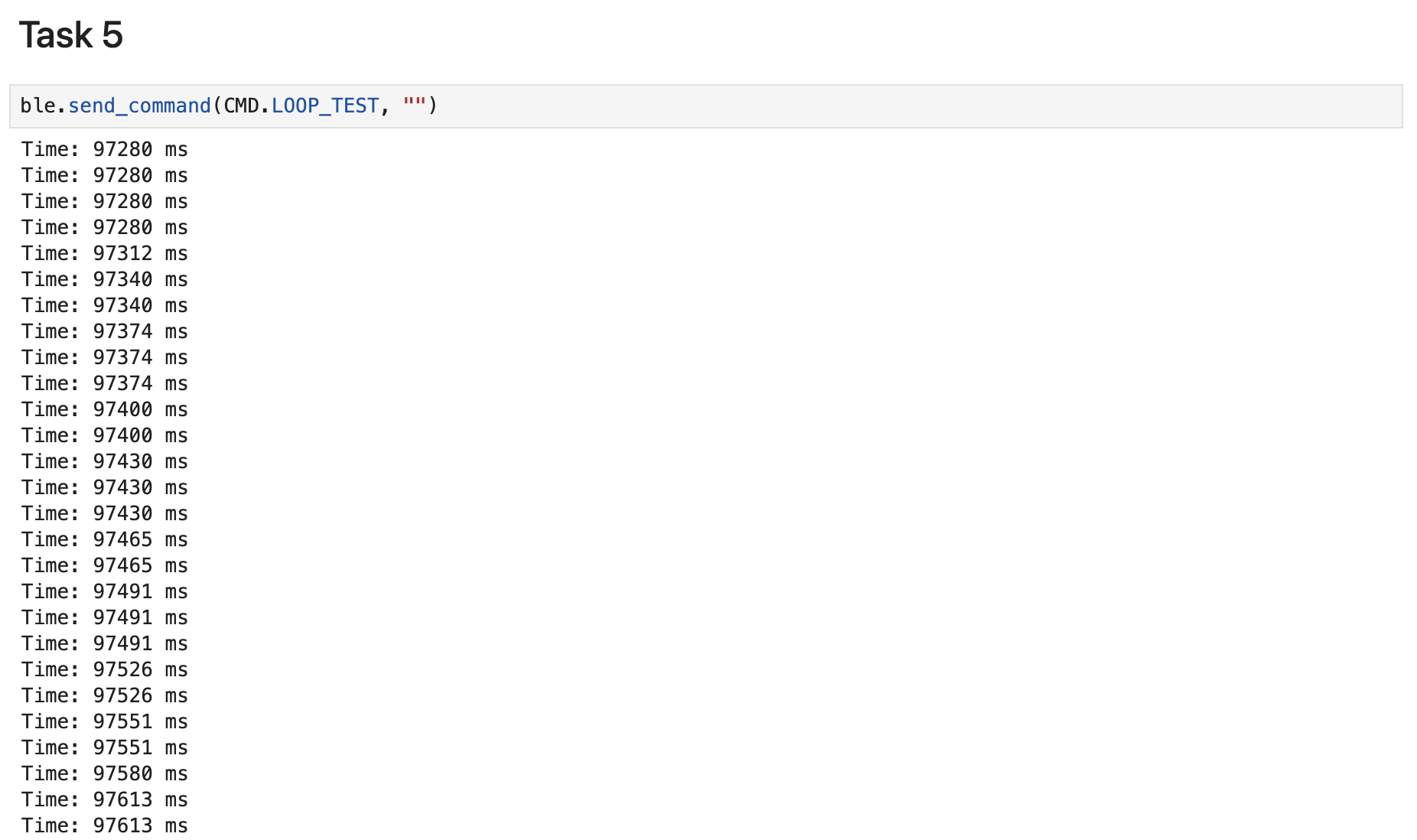 Task 5 Code and Output