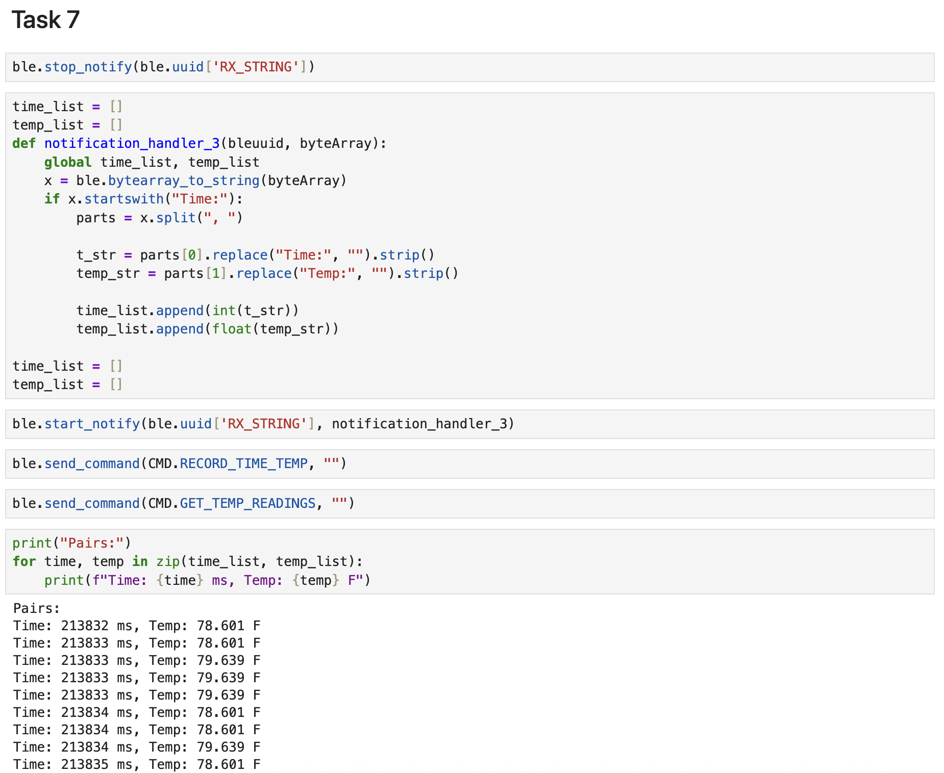 Task 7 Code and Output