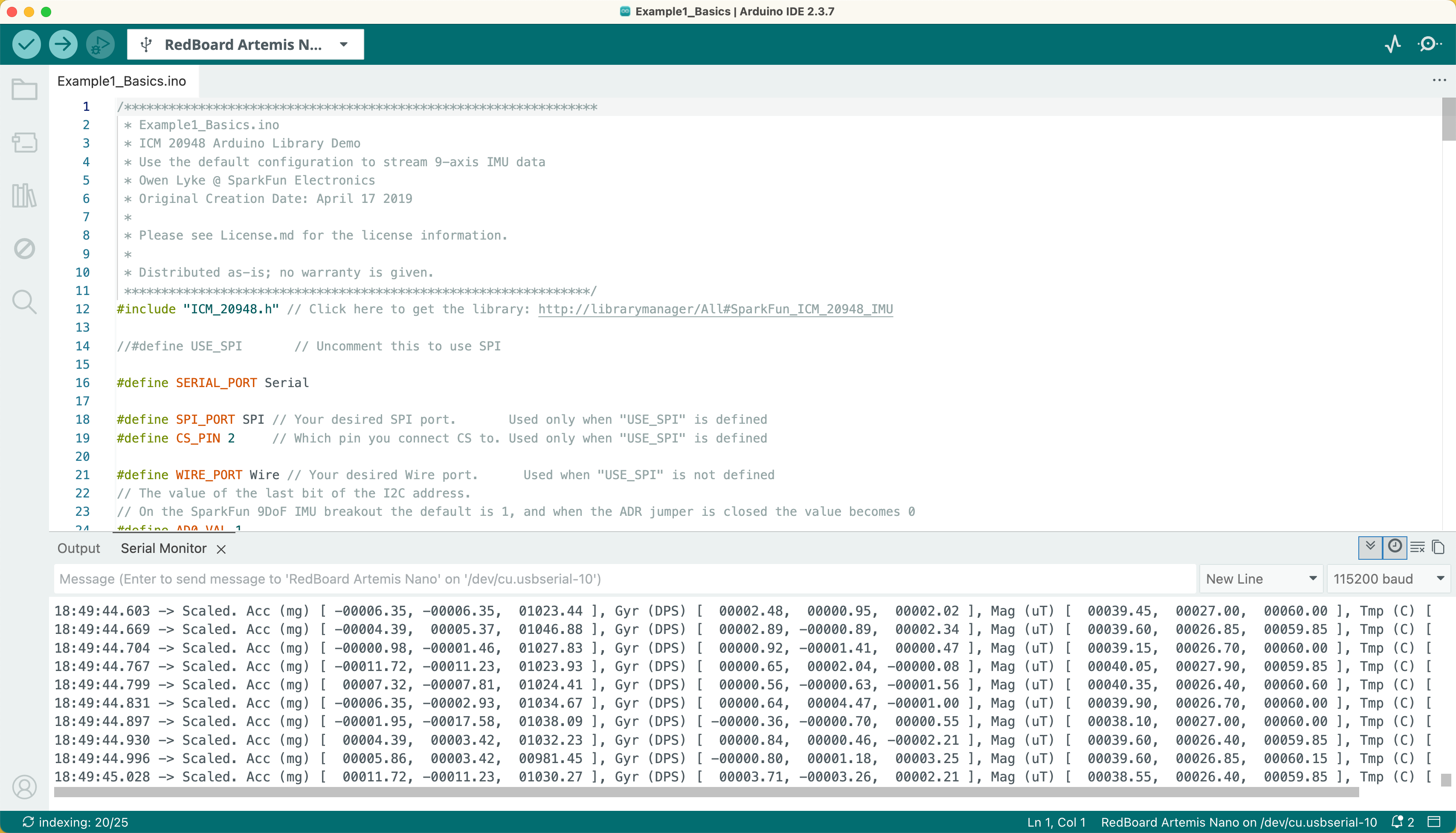 Serial Monitor Screenshot