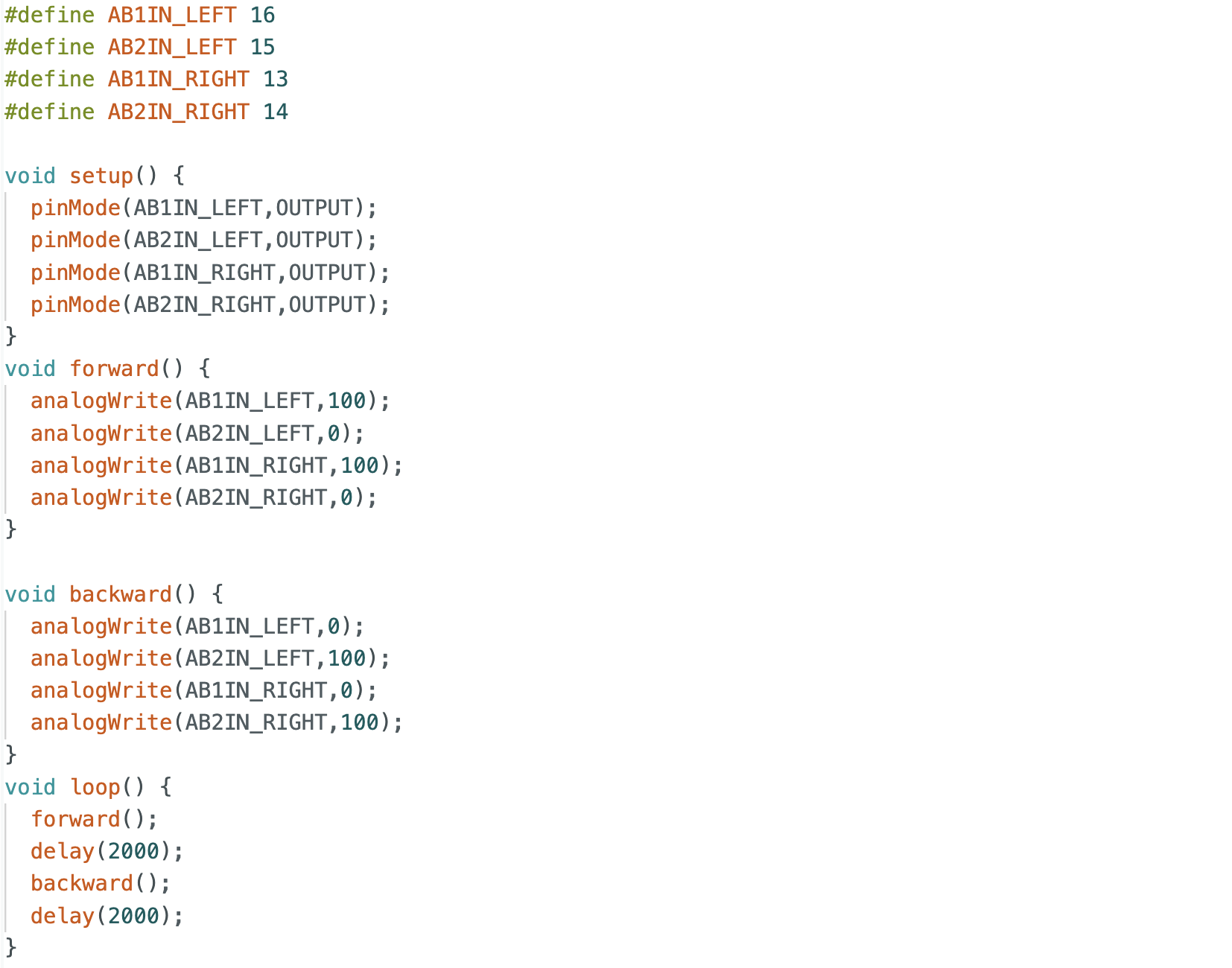 Both Wheels Spinning Code